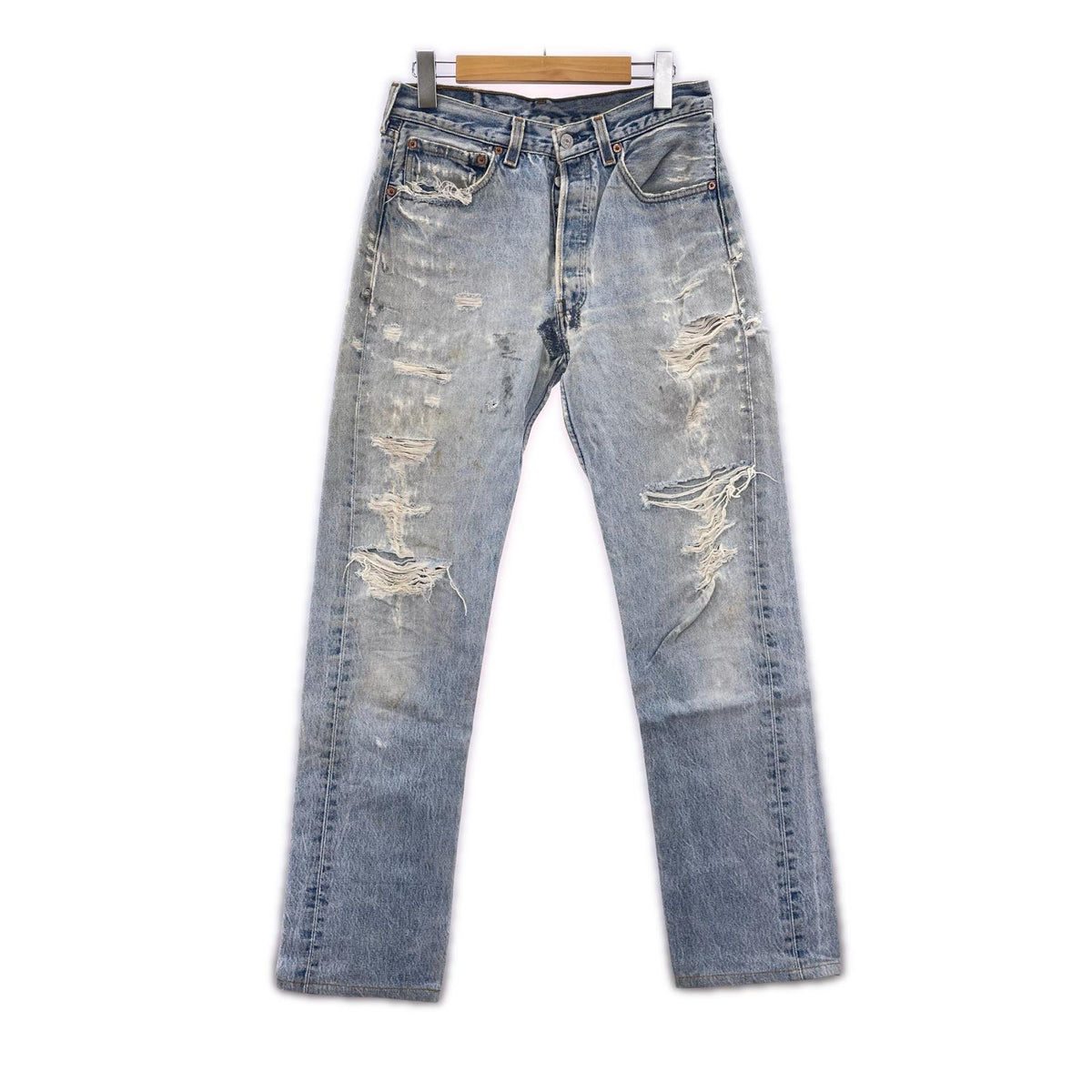 デニムパンツ 90s 501 USA製 ボタン裏552 W32 32 ブルー