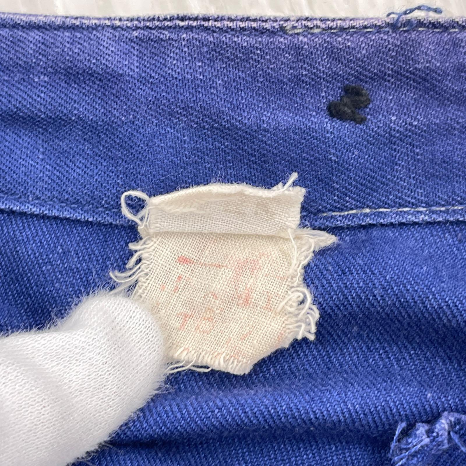 パンツ ユーロ ワークパンツ ブルー W32 パープル