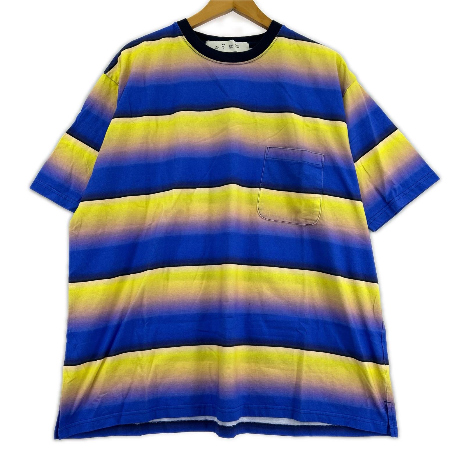 半袖Tシャツ GRADIENT STRIPE CREW NECK TEE 3
