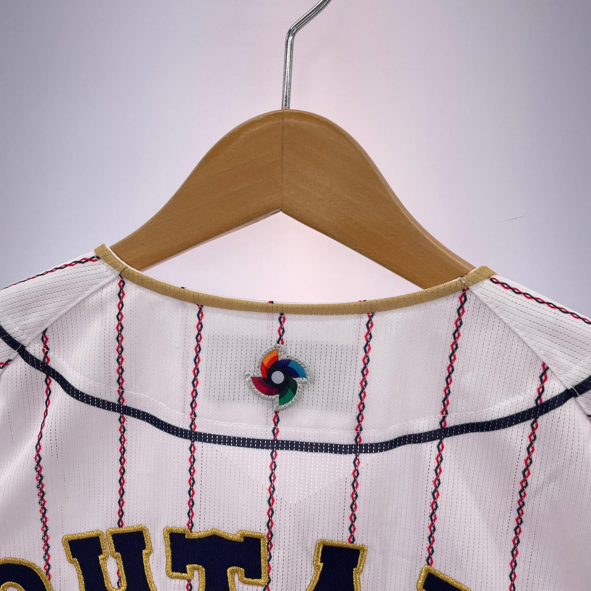 半袖シャツ ミズノ WBC 大谷翔平 刺繍 (M) M ホワイト
