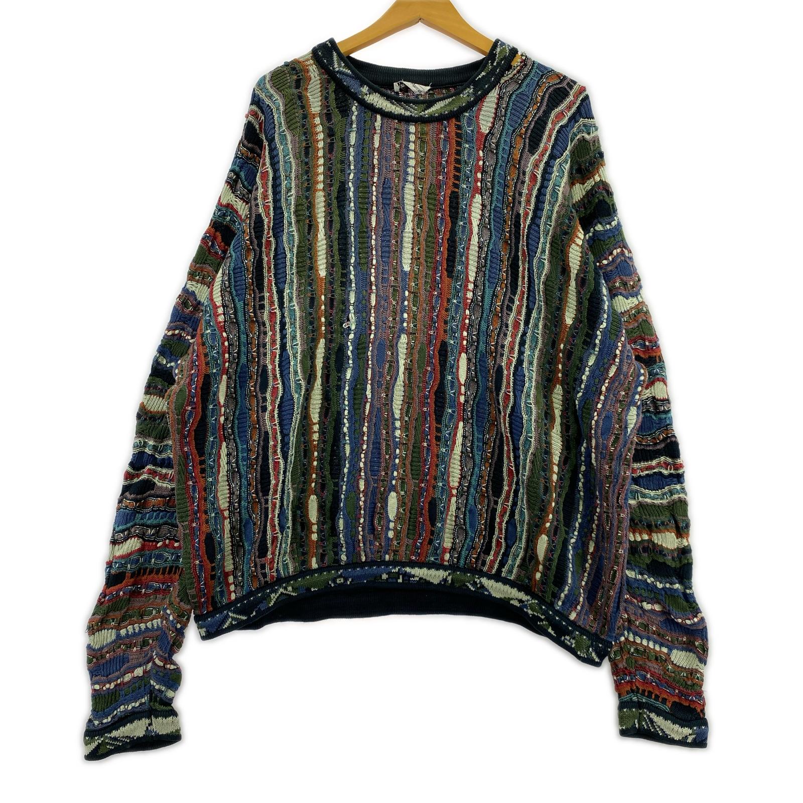 ニット NEIMAN MARCUS 総柄 マルチカラー