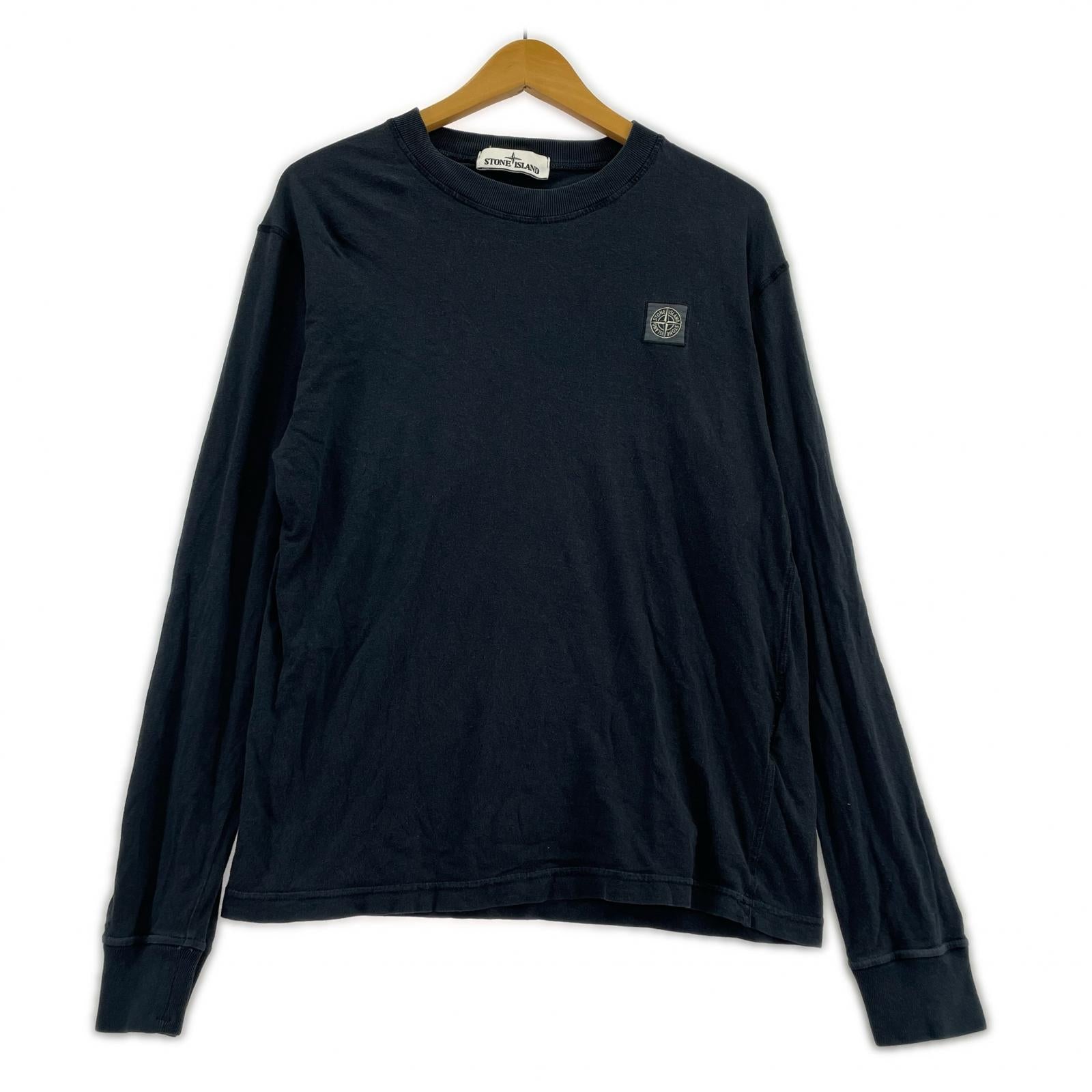 長袖Tシャツ 紺 S S ブラック