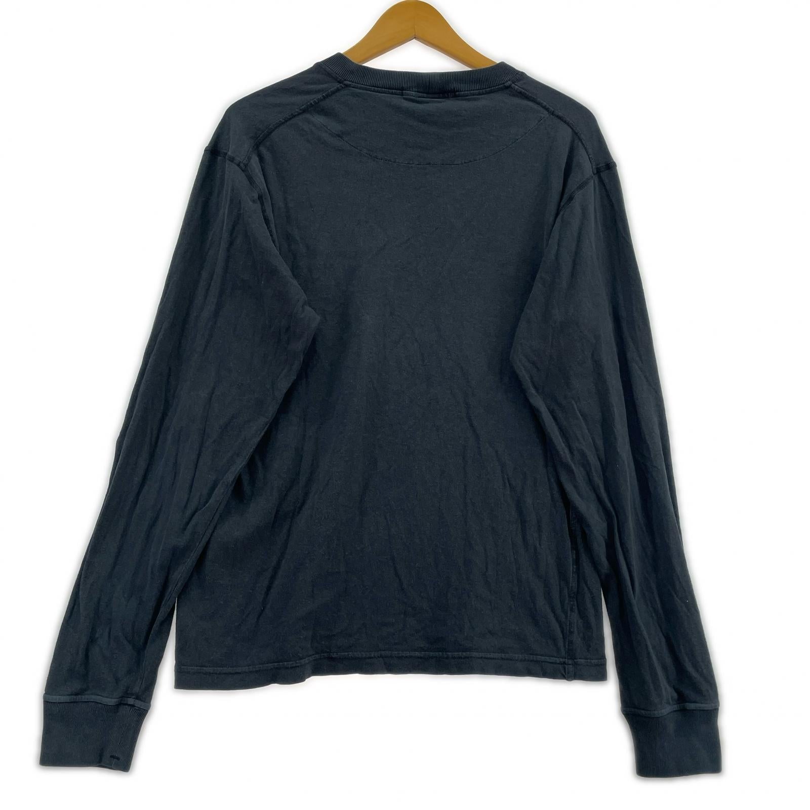 長袖Tシャツ 紺 S S ブラック