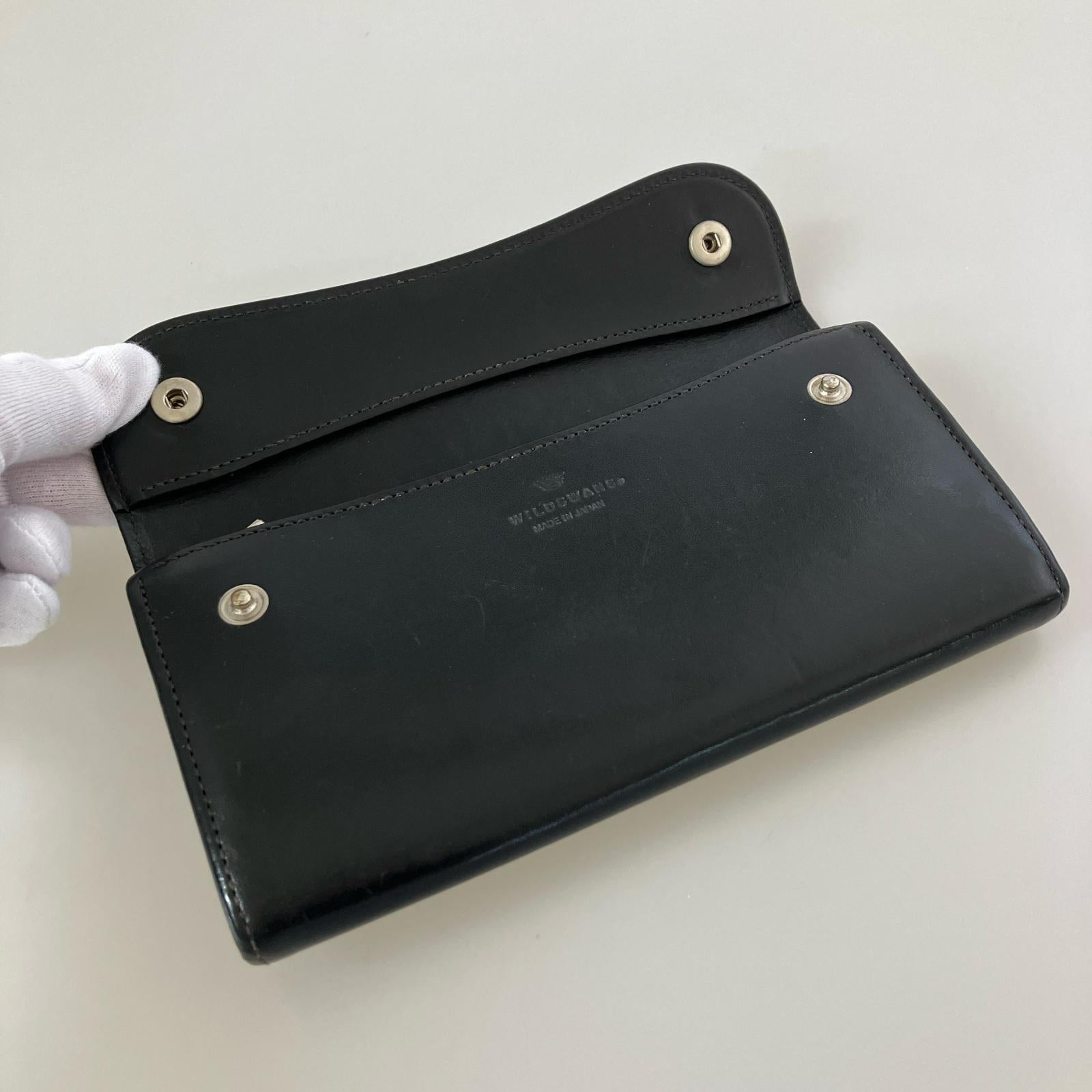 長財布 WILDSWANS レザー 黒 ブラック