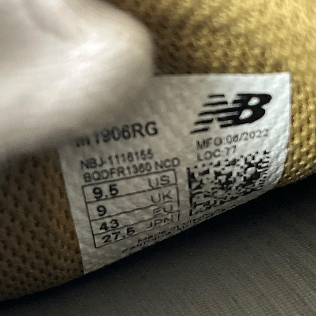スニーカー NEW BALANCE スニーカー 27.5cm (US9 1/2 UK9 EU45) グレー