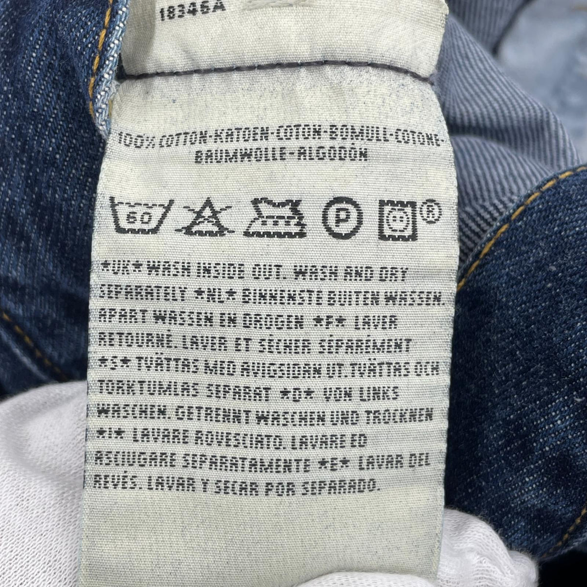 デニムパンツ ユーロ 501 W36 01年 36 ネイビー