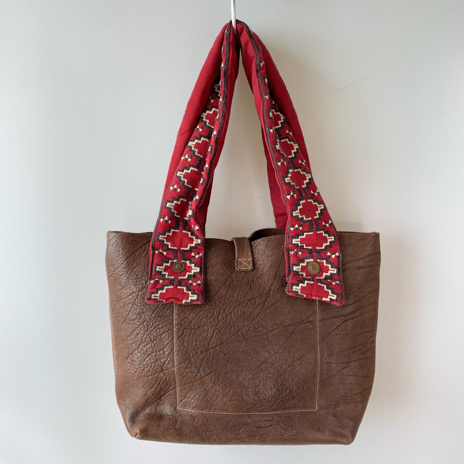 その他バッグ KAPITAL レザー 刺繍 トートバッグ 茶色 ブラウン