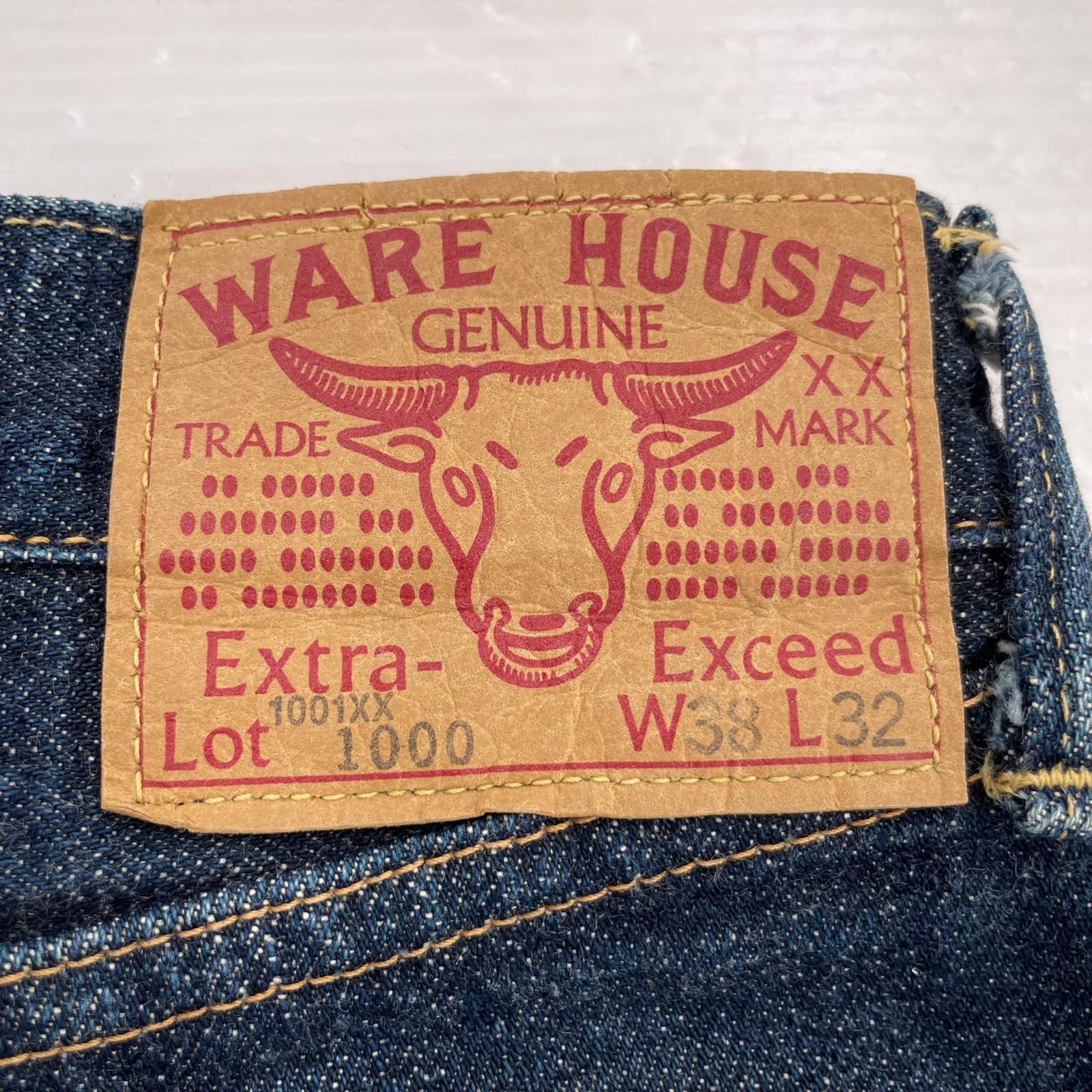 デニムパンツ WAREHOUSE 1000XX デニムパンツ W38L32 インディゴ 38 ネイビー