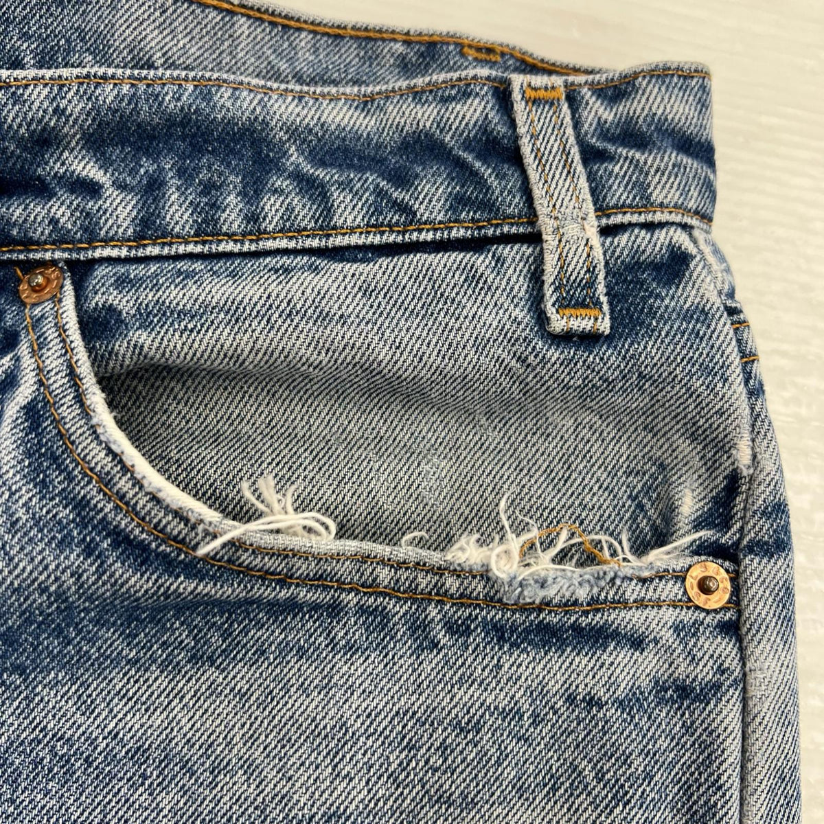 デニムパンツ 550 オレンジタブ 38 ブルー
