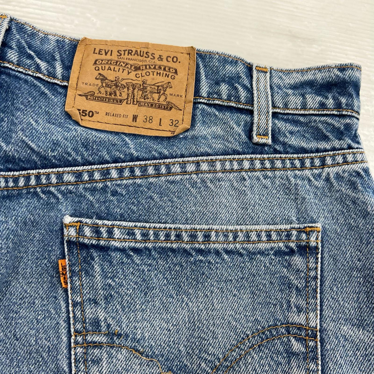 デニムパンツ 550 オレンジタブ 38 ブルー