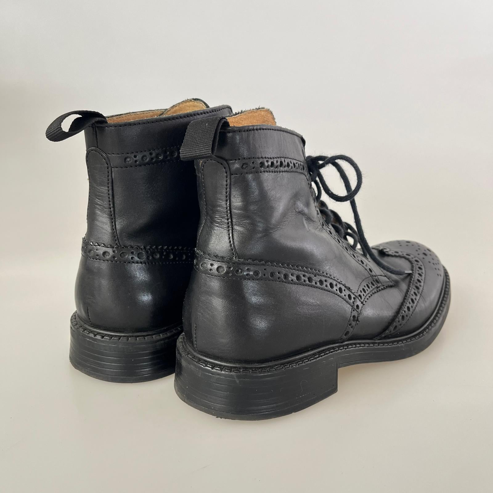 ブーツ stefanorossi ウイングハイブーツ 黒 (26.0cm) 26cm (US8 UK7 1/2 EU42) ブラック