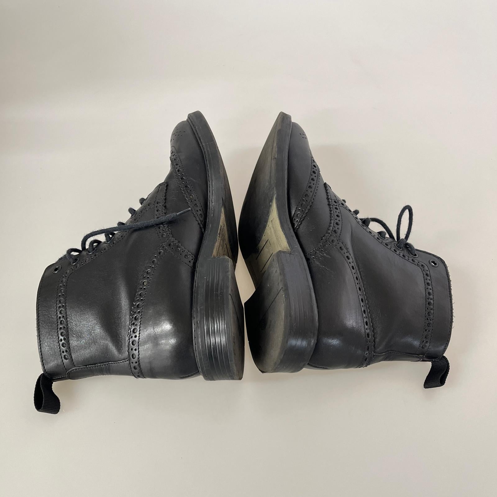 ブーツ stefanorossi ウイングハイブーツ 黒 (26.0cm) 26cm (US8 UK7 1/2 EU42) ブラック