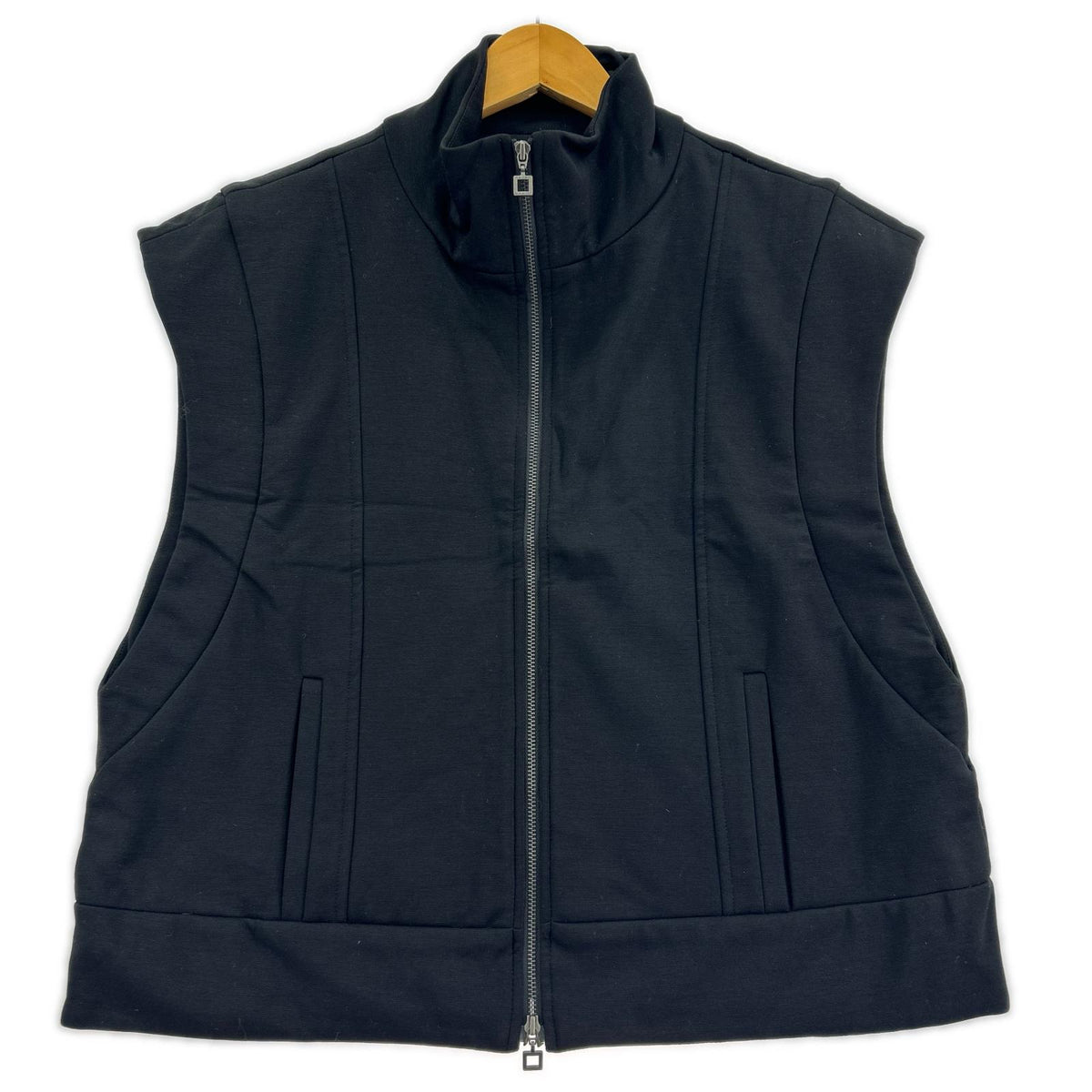 ジャケット sarah pacini ノースリーブ スウェット 黒 1 ブラック