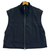 ジャケット sarah pacini ノースリーブ スウェット 黒 1 ブラック