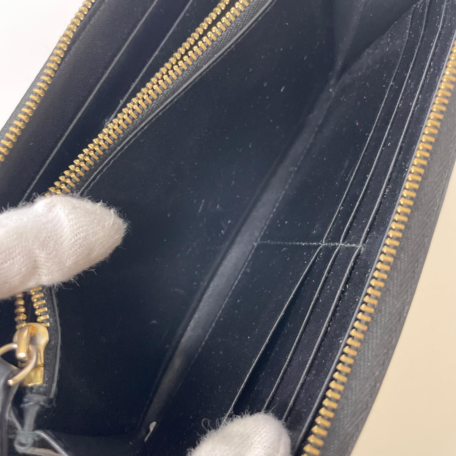 長財布 ラウンドジップ 黒