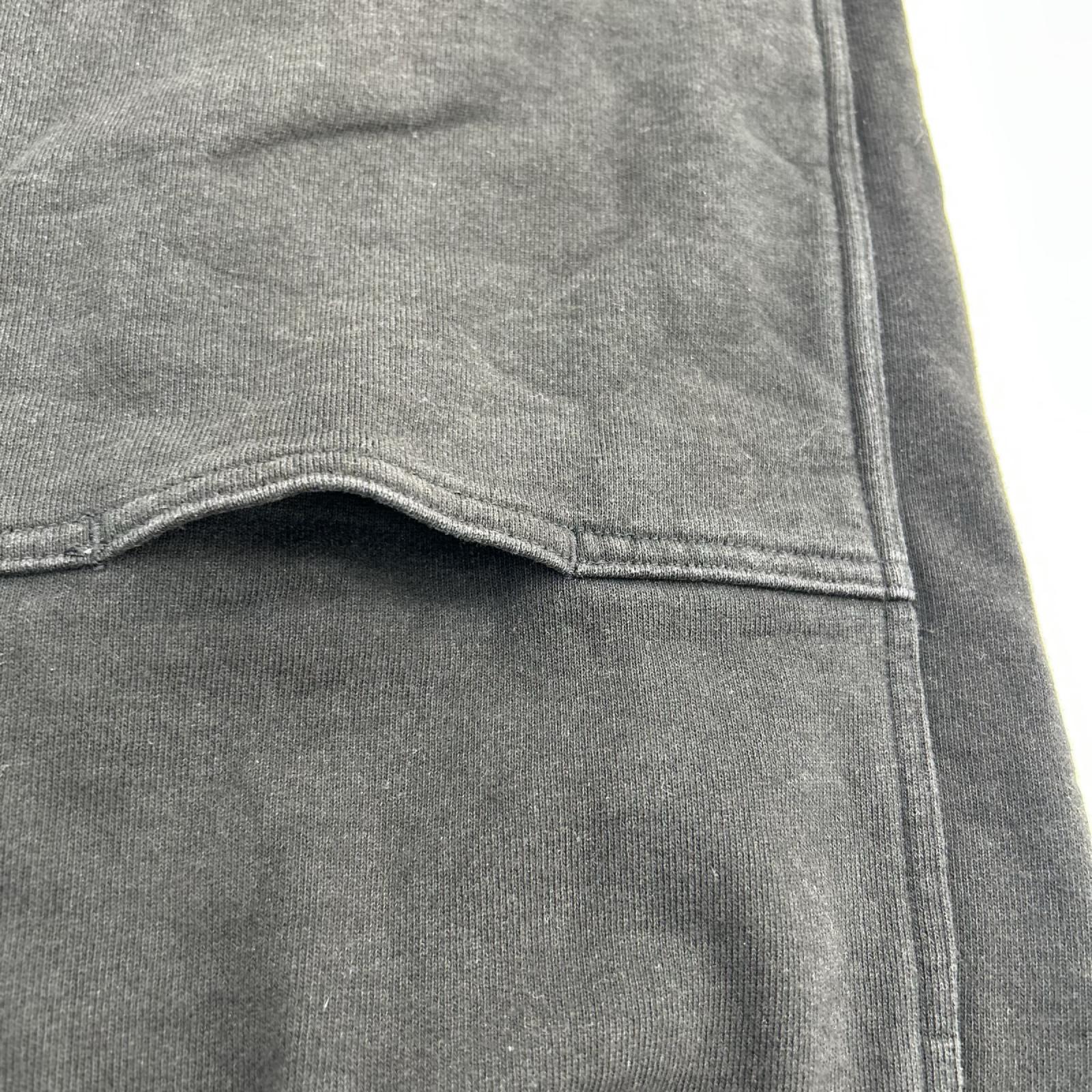 パンツ BEAMS ダブルニー スウェットパンツ 黒 ブラック