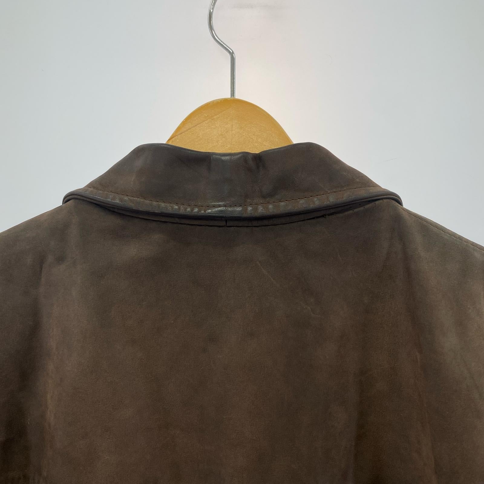 レザージャケット 1957 FIRENZE legendary jacket BWN XXL ブラック