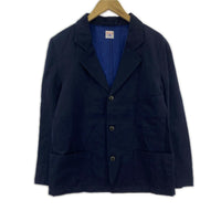 テーラードジャケット OLDMAN'S TAILOR コットンリネン 紺 (36) 36 ネイビー