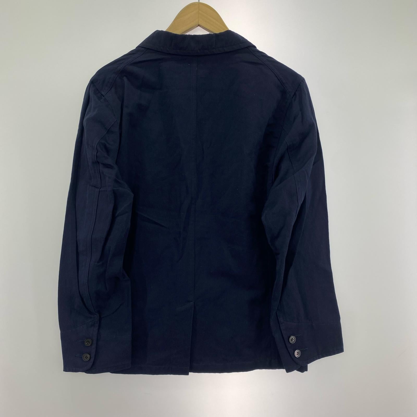 テーラードジャケット OLDMAN'S TAILOR コットンリネン 紺 (36) 36 ネイビー