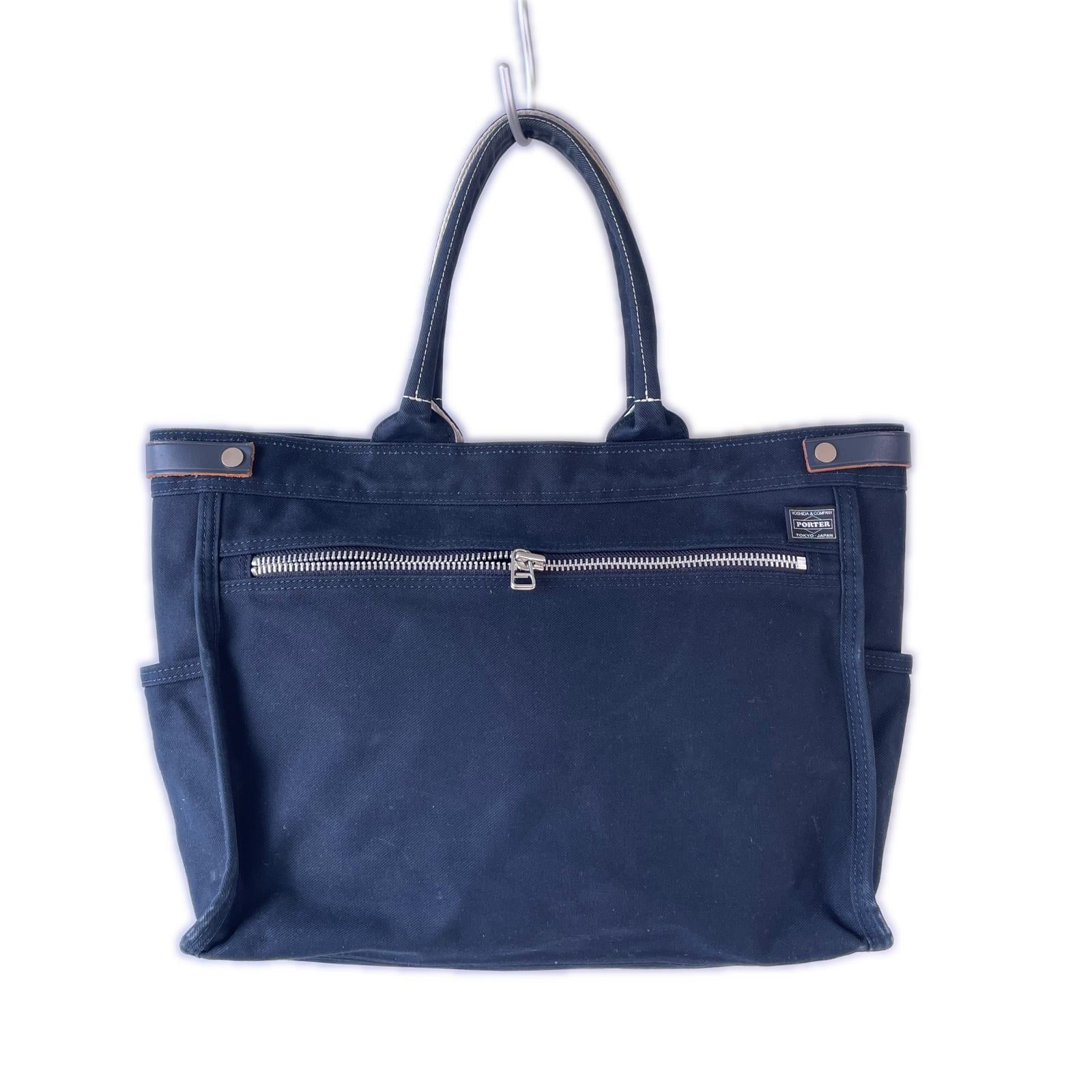 トートバッグ PORTER GIRL キャンバストート ネイビー