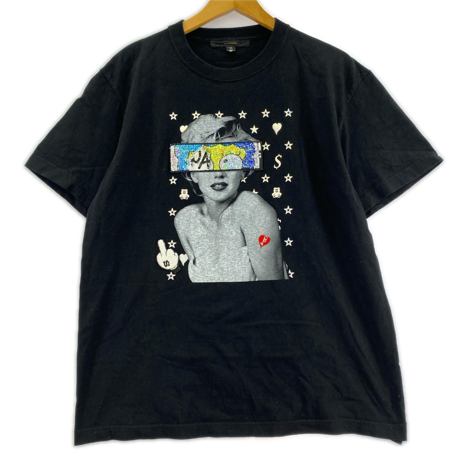 半袖Tシャツ STUD MUFFIN スパンコールTEE ブラック 3 ブラック