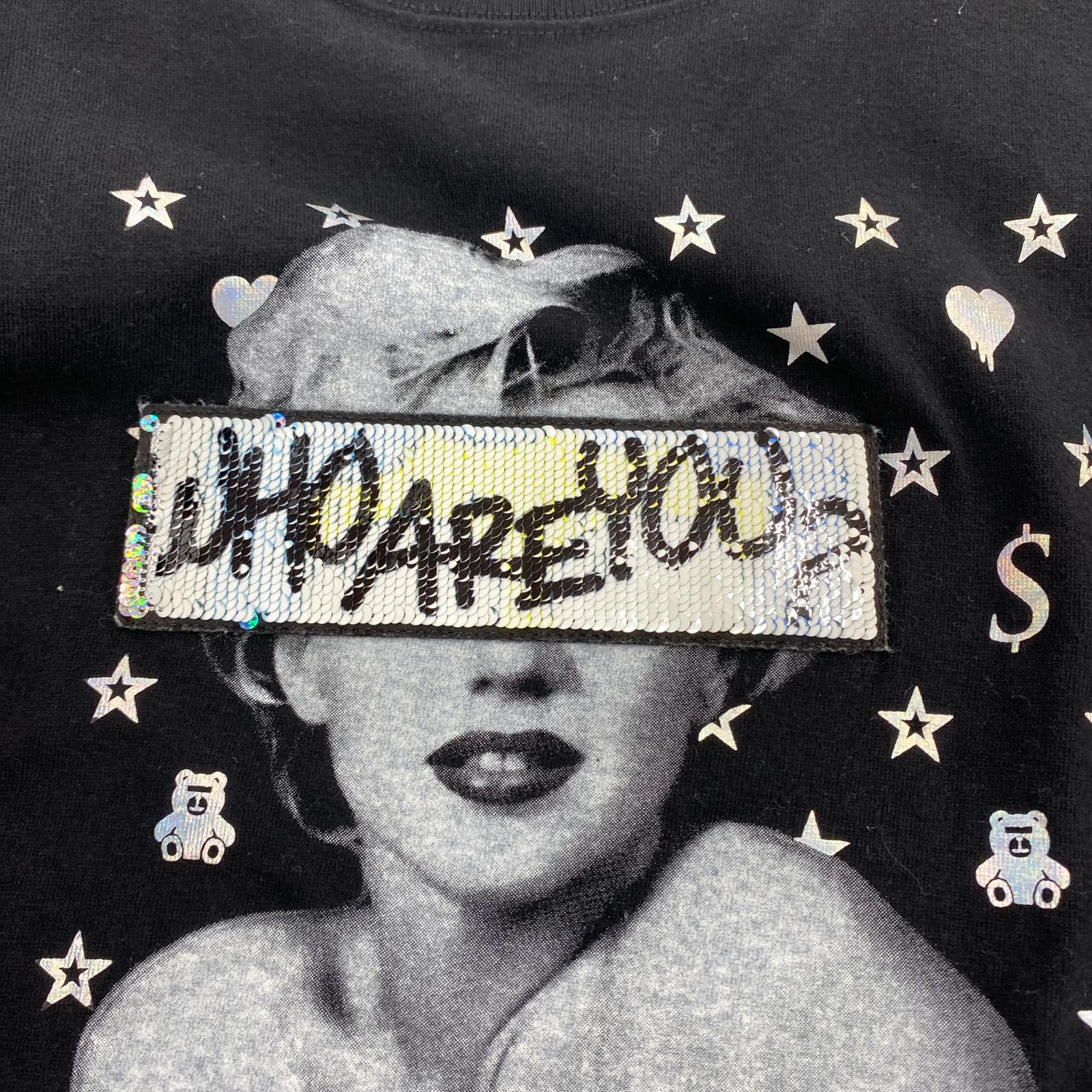半袖Tシャツ STUD MUFFIN スパンコールTEE ブラック 3 ブラック