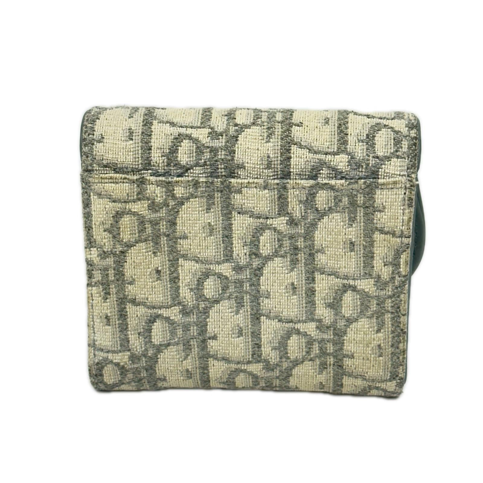 Dior トロッター サドルロータス 三つ折り財布