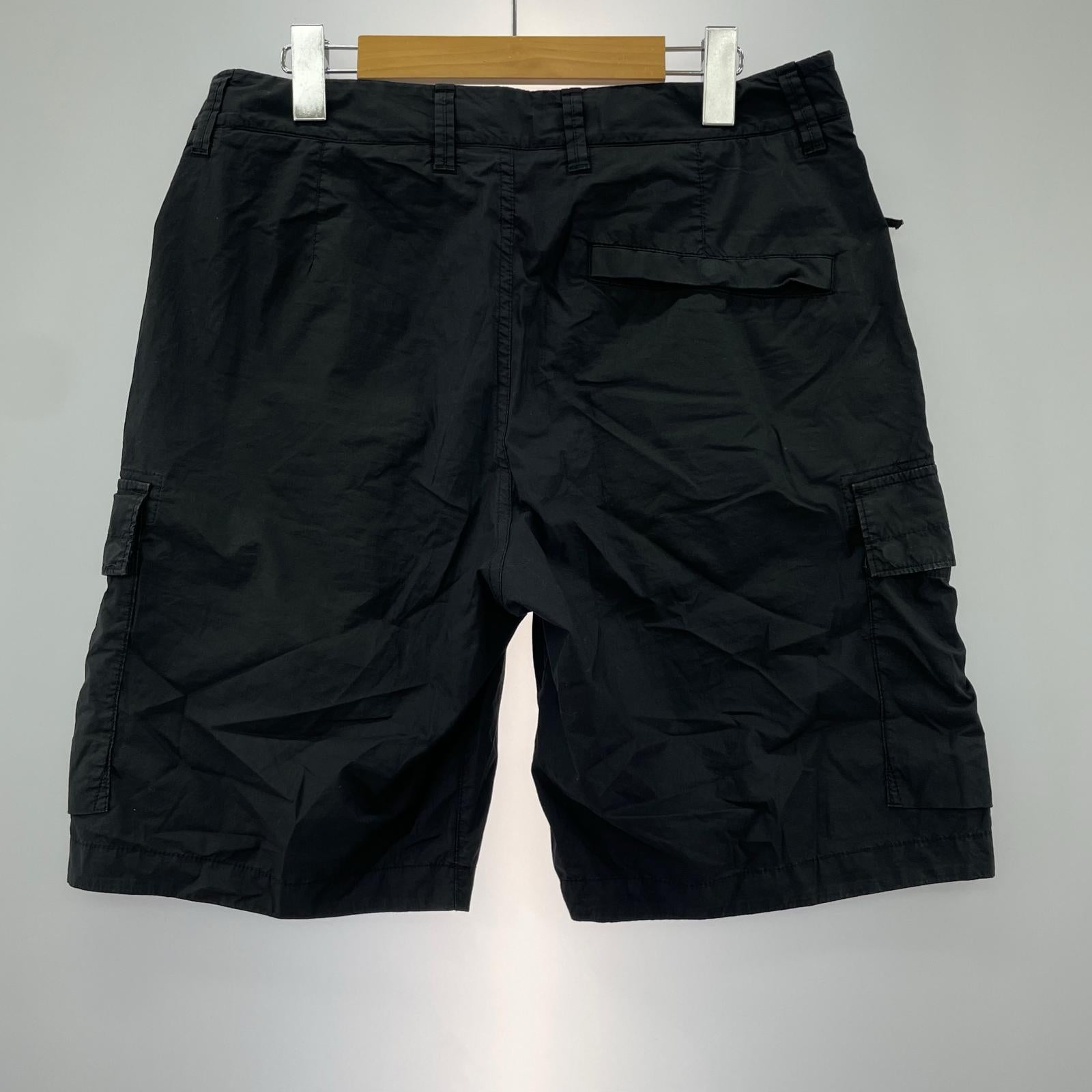 ショートパンツ STONE ISLAND CARGO BERMUDA カーゴバミューダショーツ W30 黒 30 ブラック