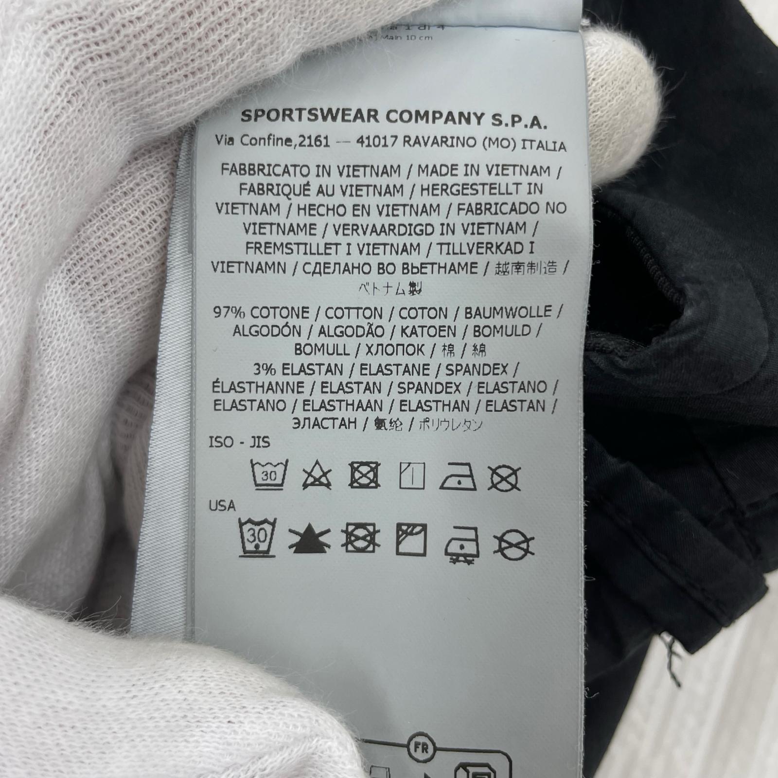 ショートパンツ STONE ISLAND CARGO BERMUDA カーゴバミューダショーツ W30 黒 30 ブラック