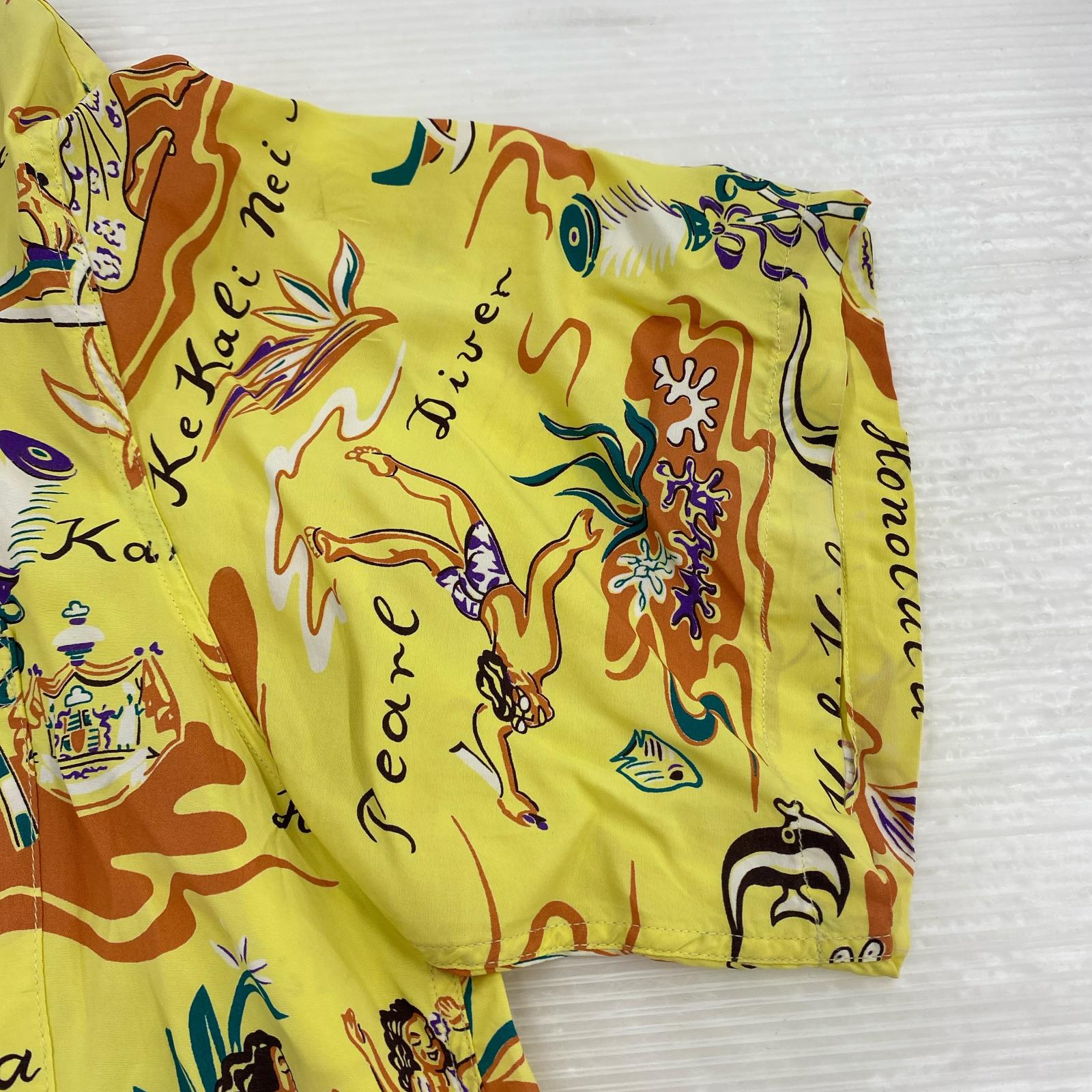 半袖シャツ アロハシャツ SS33311 L イエロー