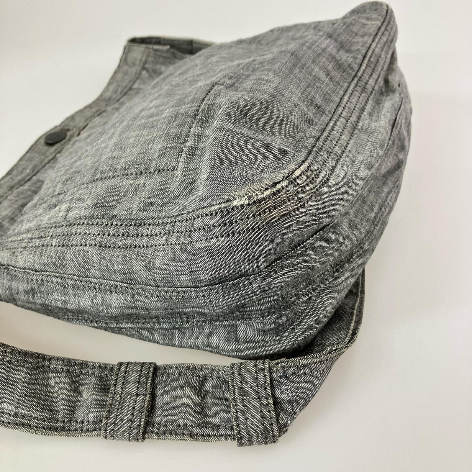 ショルダーバッグ PORTER デニムショルダーバッグ グレー