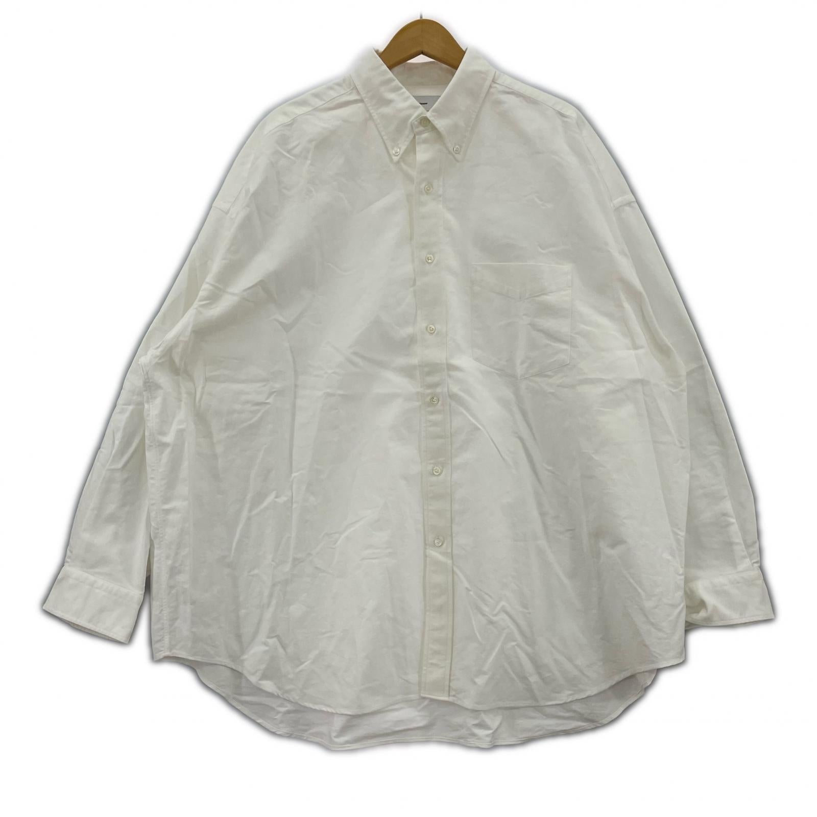 長袖シャツ Graphpaper 26SS Oxford L/S Oversized B.D Shirt 0/S ホワイト ホワイト
