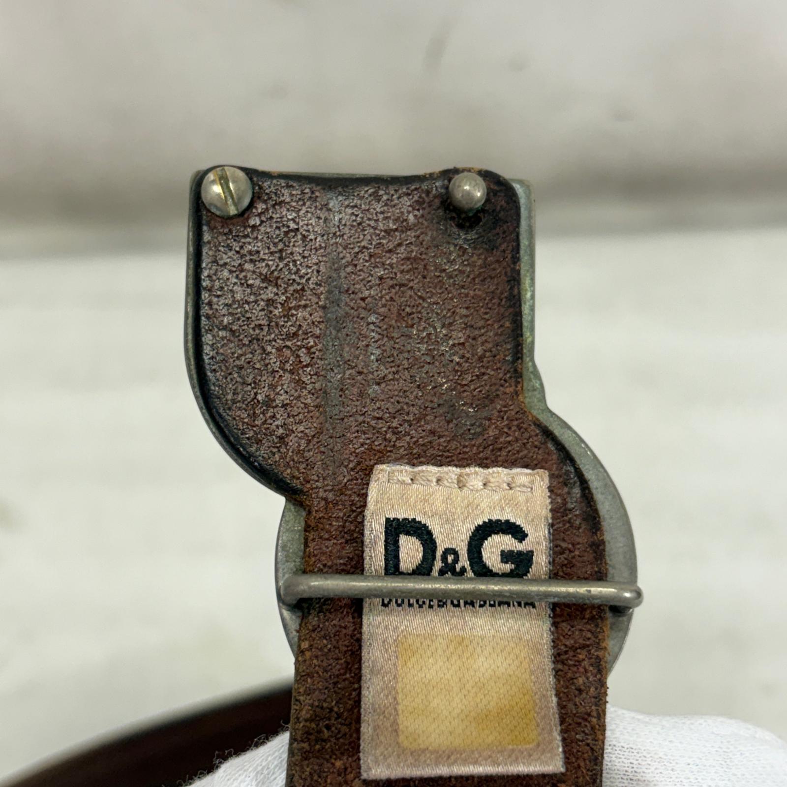 ベルト D&G Buckle Leather Belt
