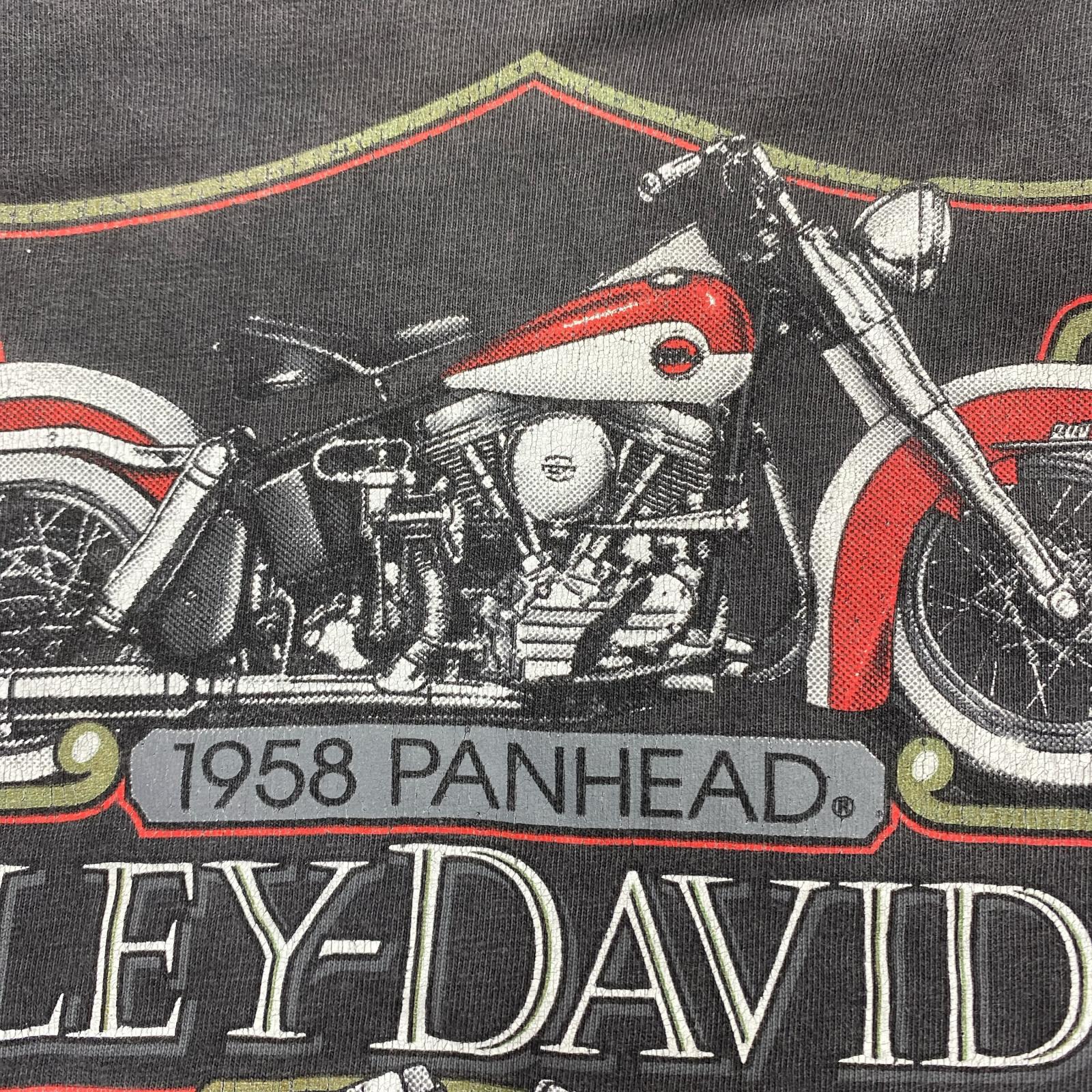 半袖Tシャツ USA製 Hanesボディ モーターサイクルT ブラック