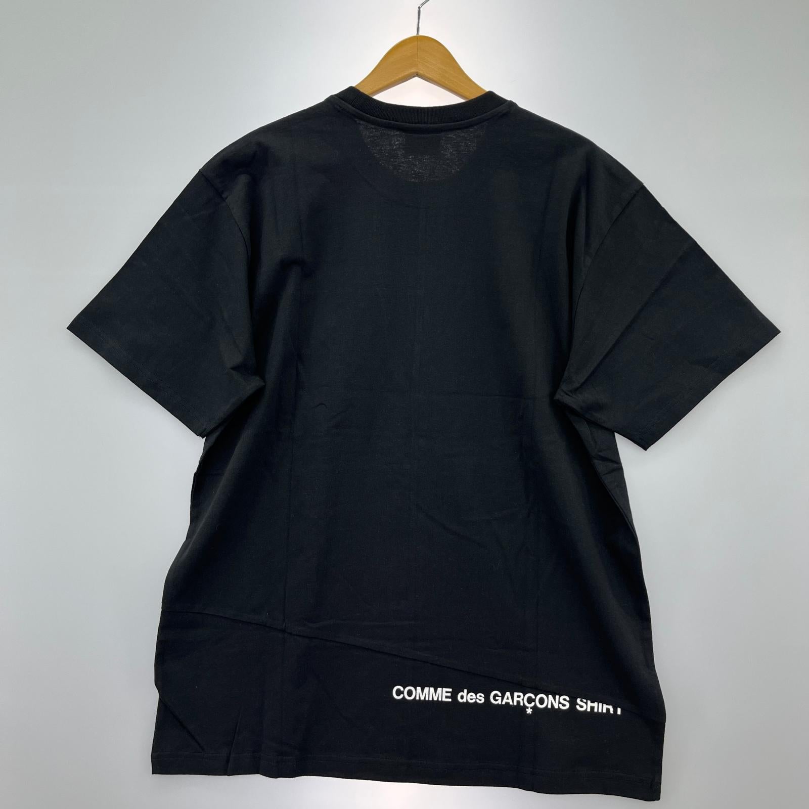 半袖Tシャツ ×COMME des GARCONS Split Box Logo Tee b L ブラック