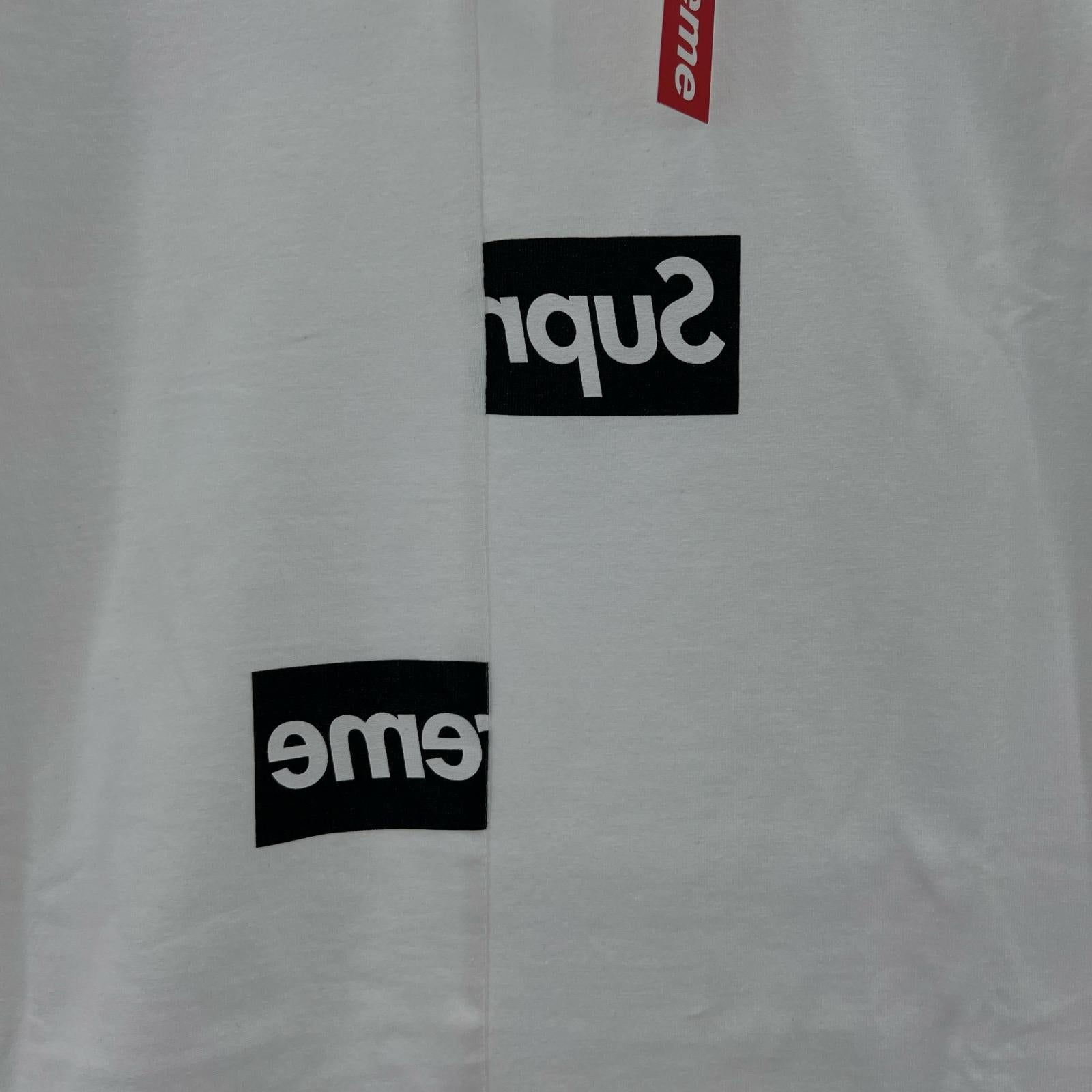 半袖Tシャツ ×COMME des GARCONS Split Box Logo Tee w L ホワイト