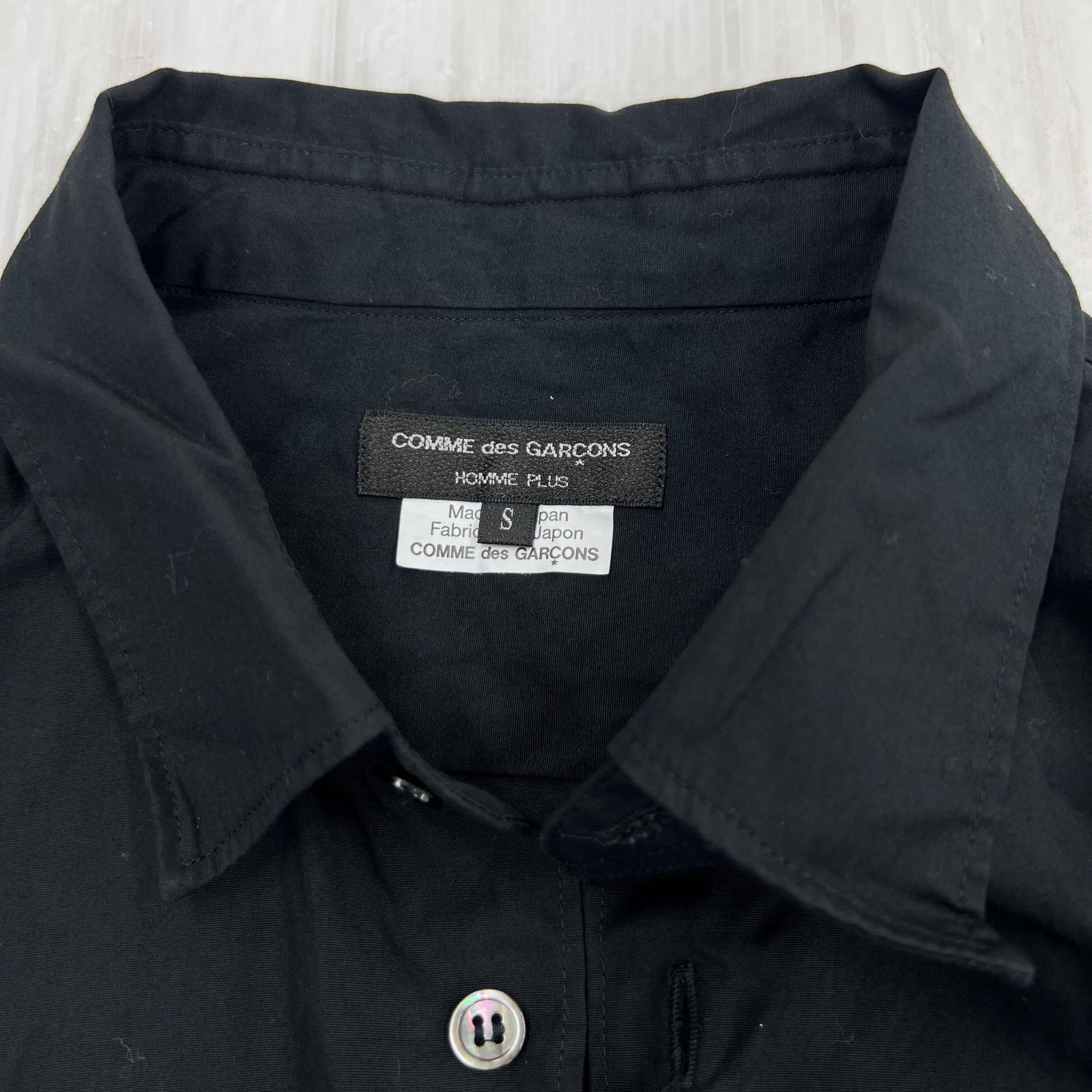 長袖シャツ HOMME PLUS BASIC SHIRT S ブラック