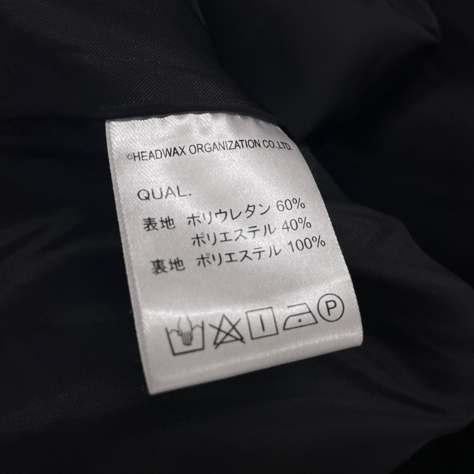 ジャケット HIDE フェイクレザージャケット Leather Line Parka M ブラック