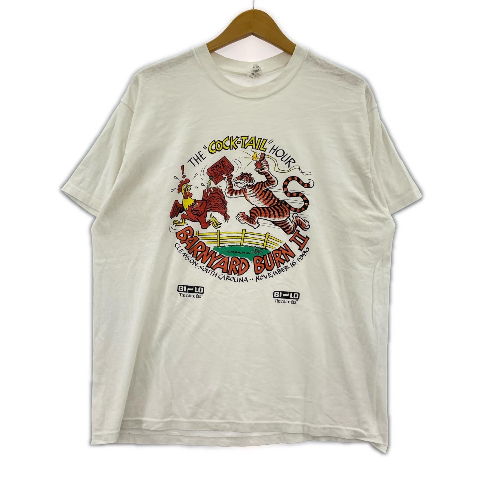 半袖Tシャツ 90S USA製 Banyard Burn Ⅱ 白 (XL) ホワイト
