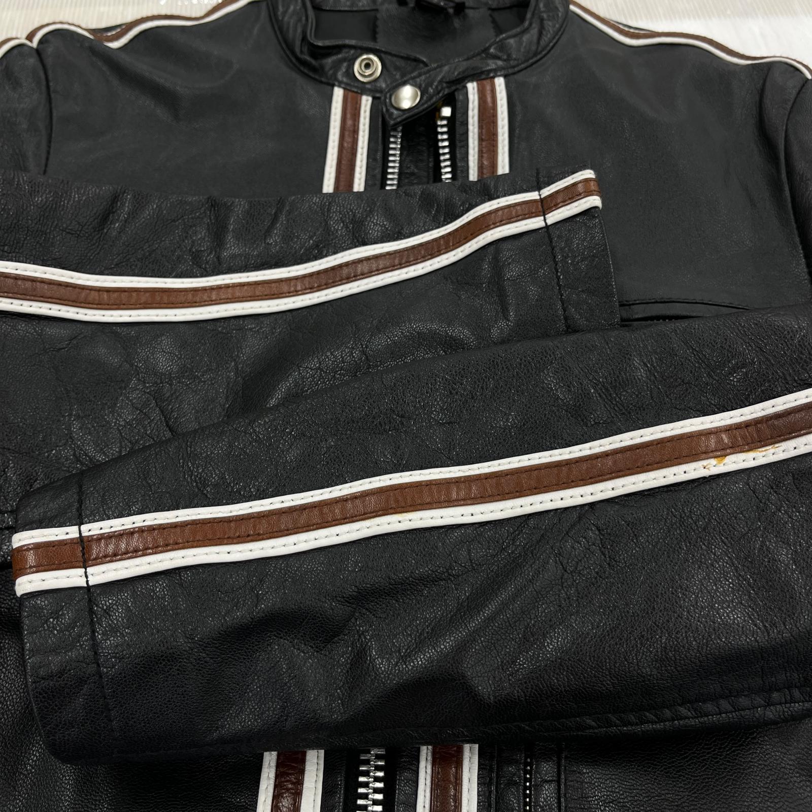 ライダースジャケット DEGNER シングルライダース M M ブラック