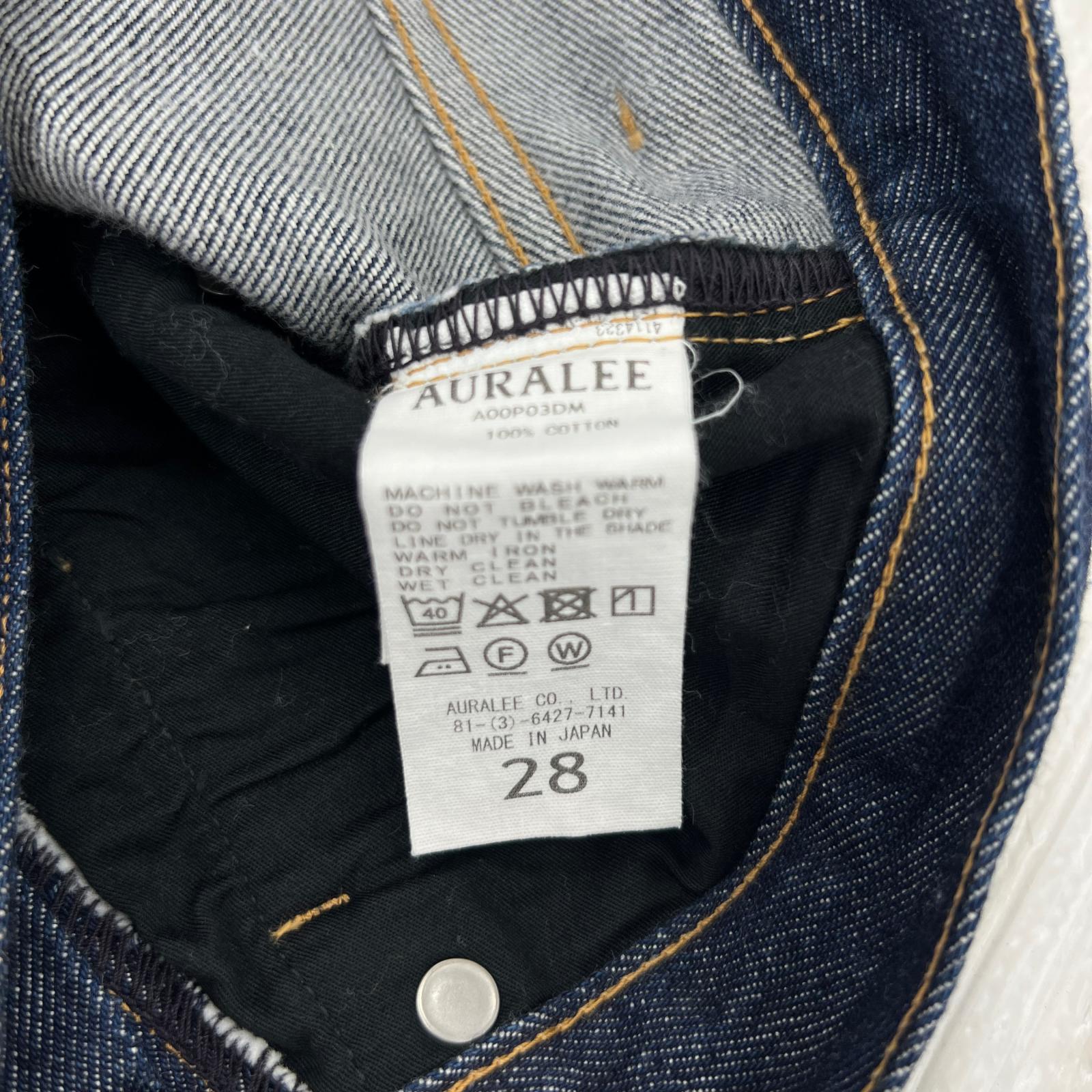 デニムパンツ HARD TWIST DENIM WIDE PANT 28 ネイビー