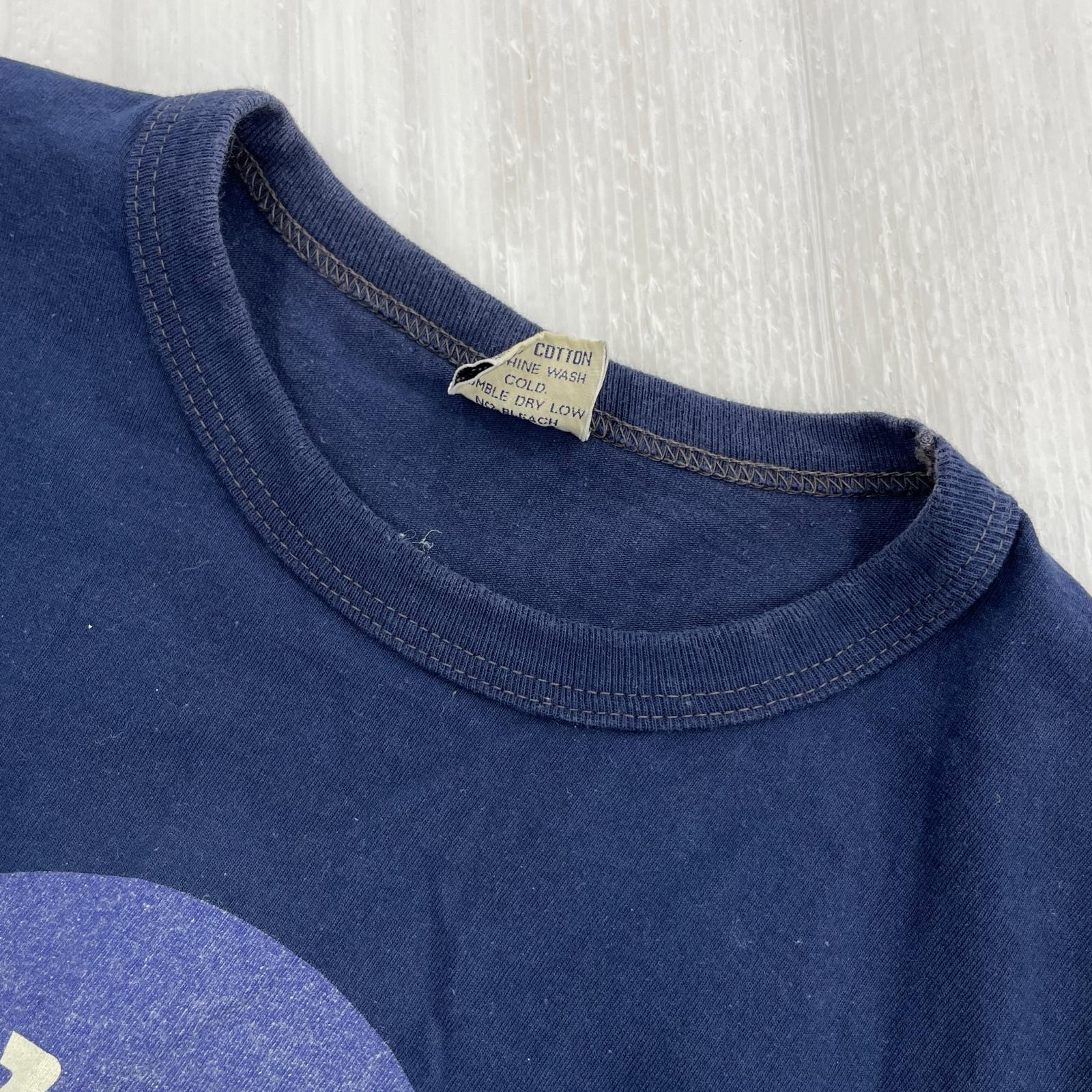 半袖Tシャツ センターロゴ 紺 (M) M ネイビー