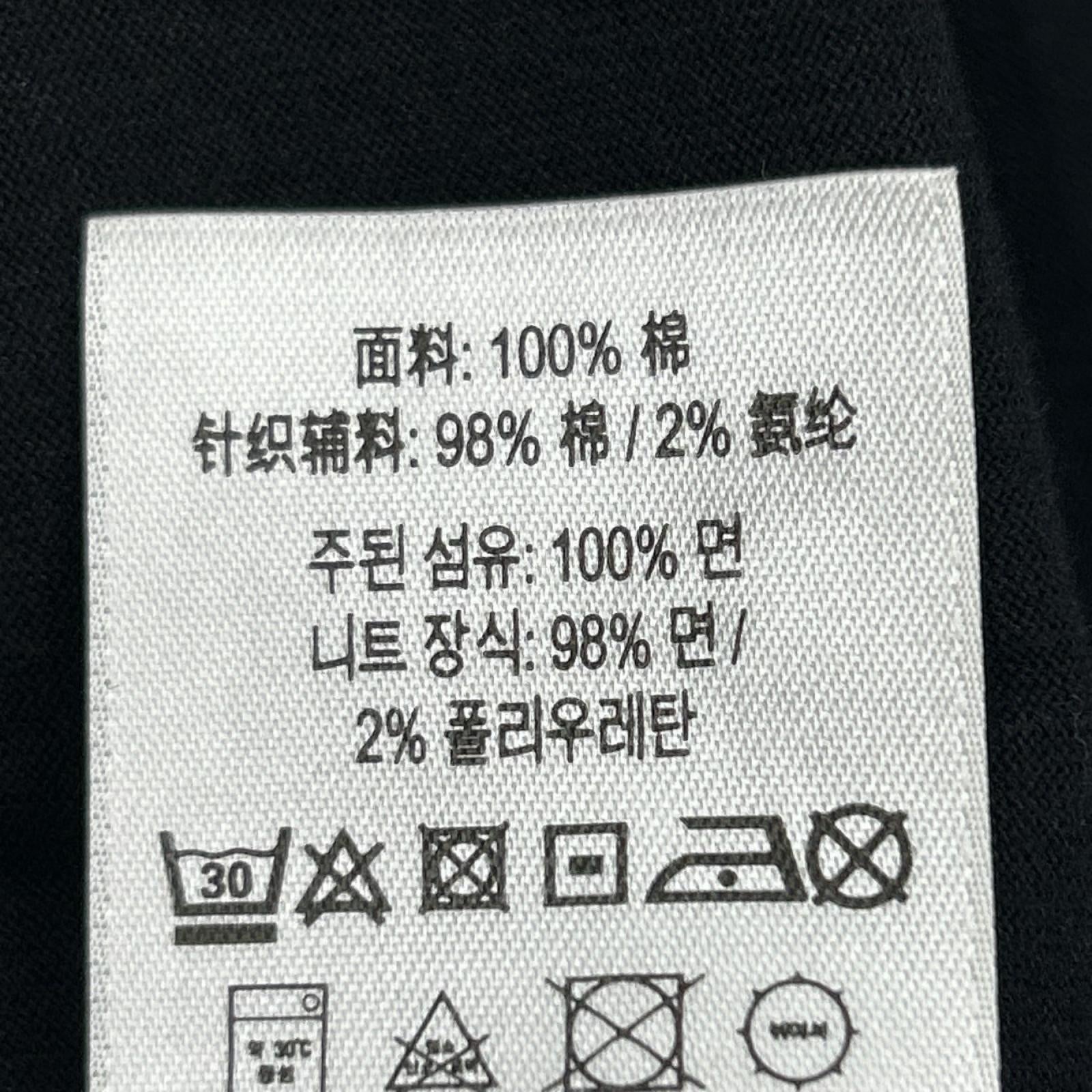 半袖Tシャツ ワンポイント プリントロゴ S ブラック