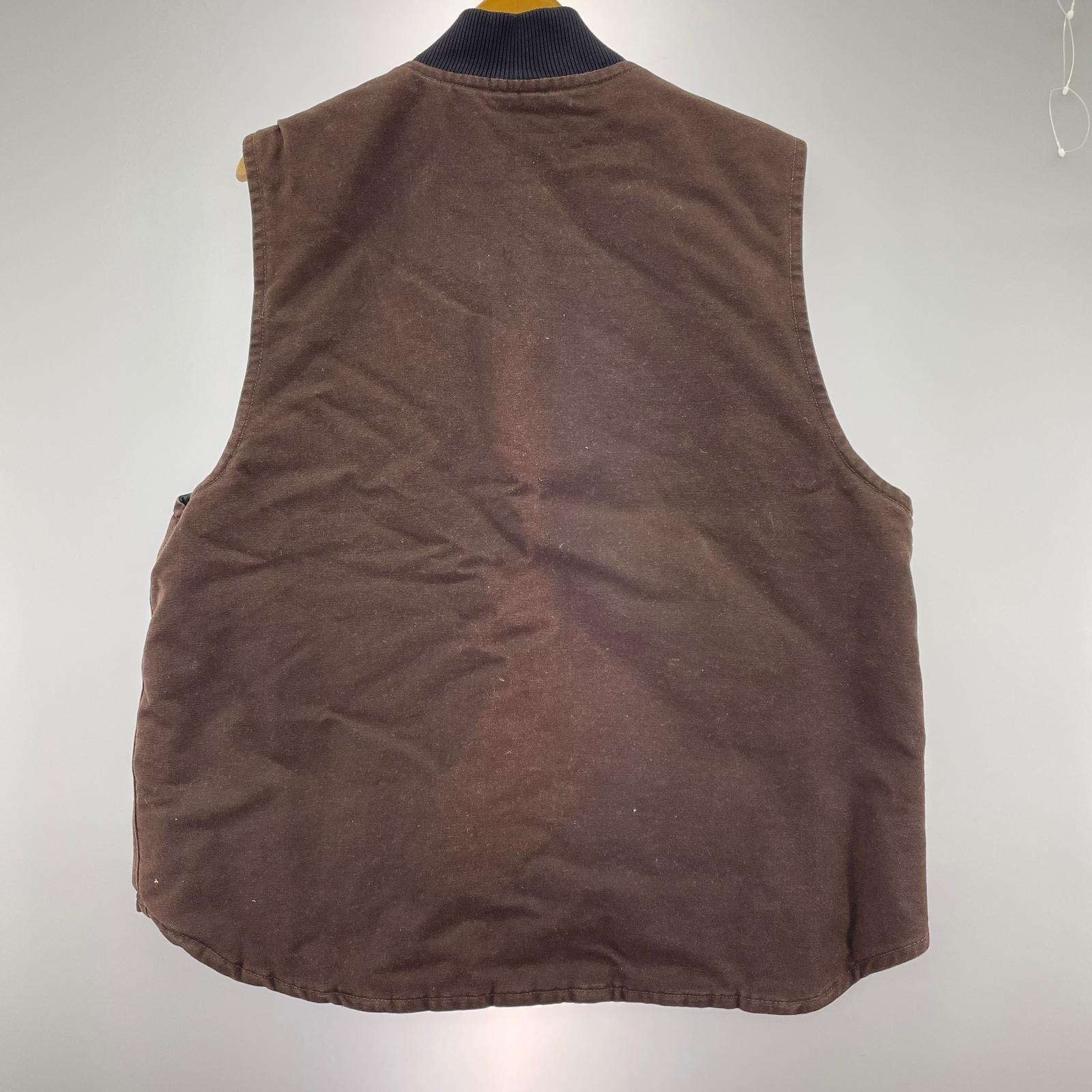その他アウター Carhartt 00s USA製 中綿ダッグベスト 茶 V02 DKB (L) ブラウン