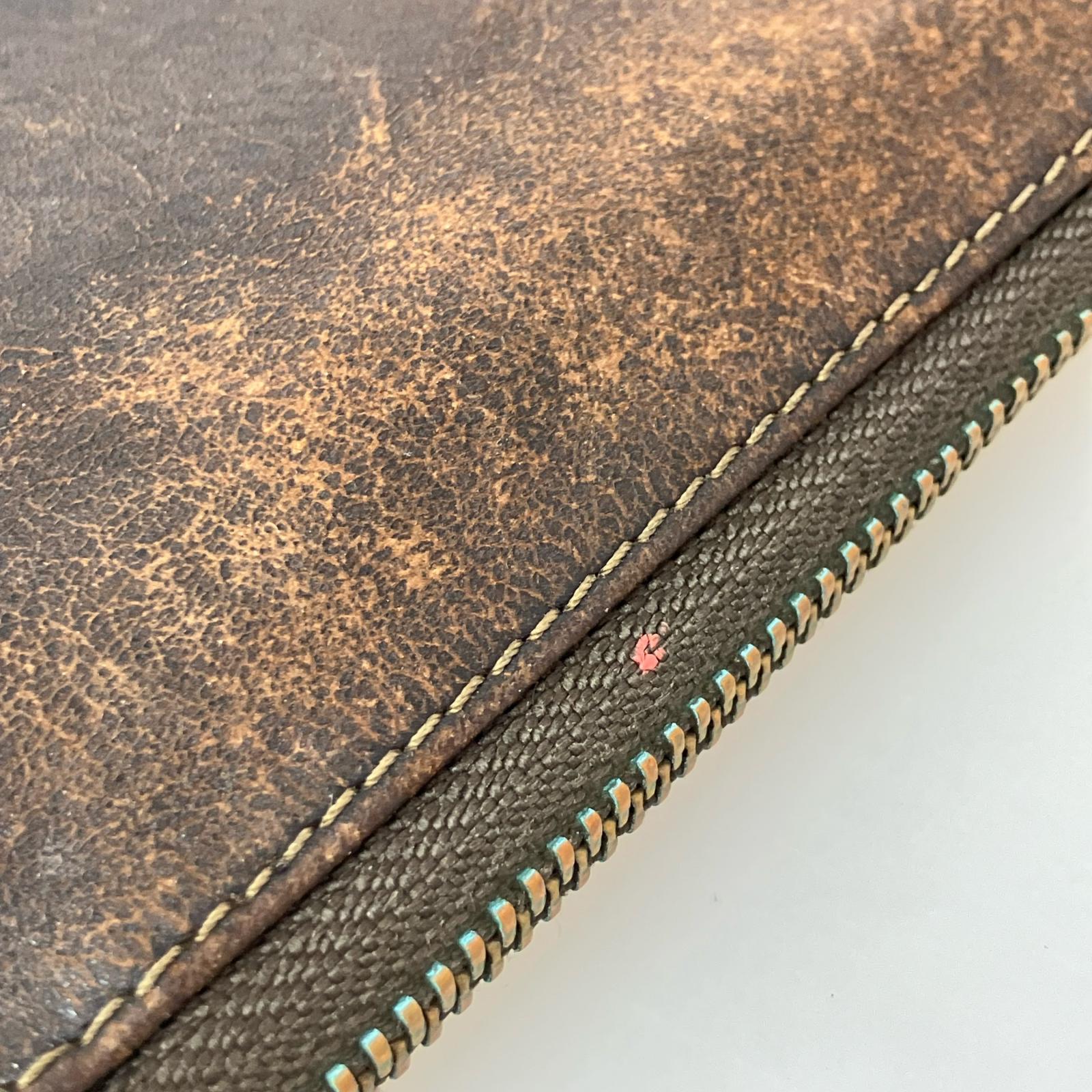 長財布 レザー ブラウン ブラウン