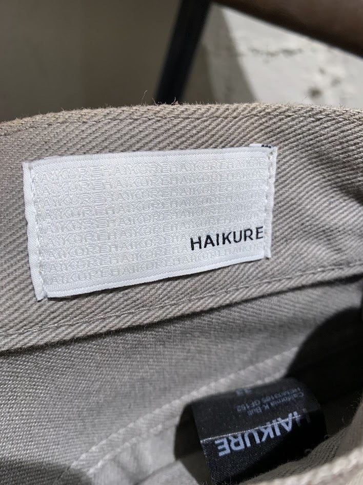 デニムパンツ HAIKURE コーティングデニム