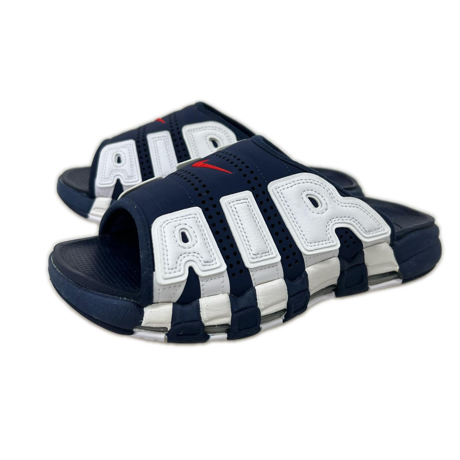 サンダル Air More Uptempo Slide(28.0) 28cm (US10 UK9 1/2 EU46) ネイビー