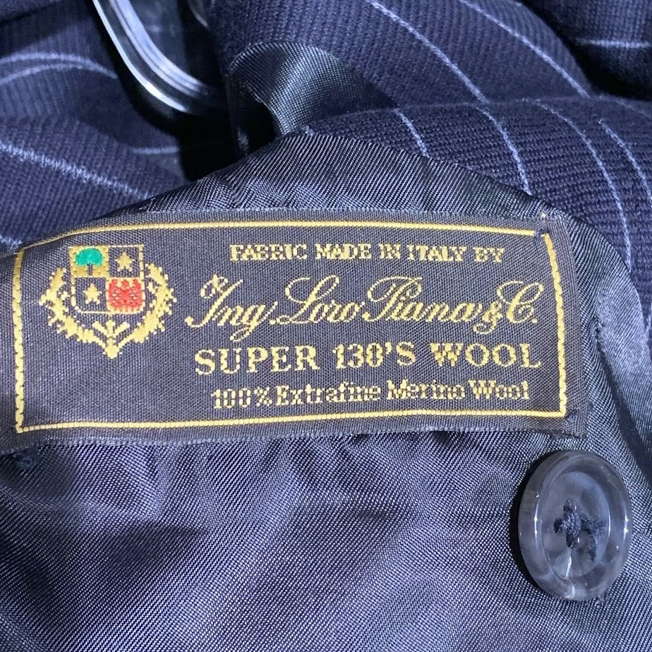 テーラードジャケット Loro Piana ストライプダブルジャケット