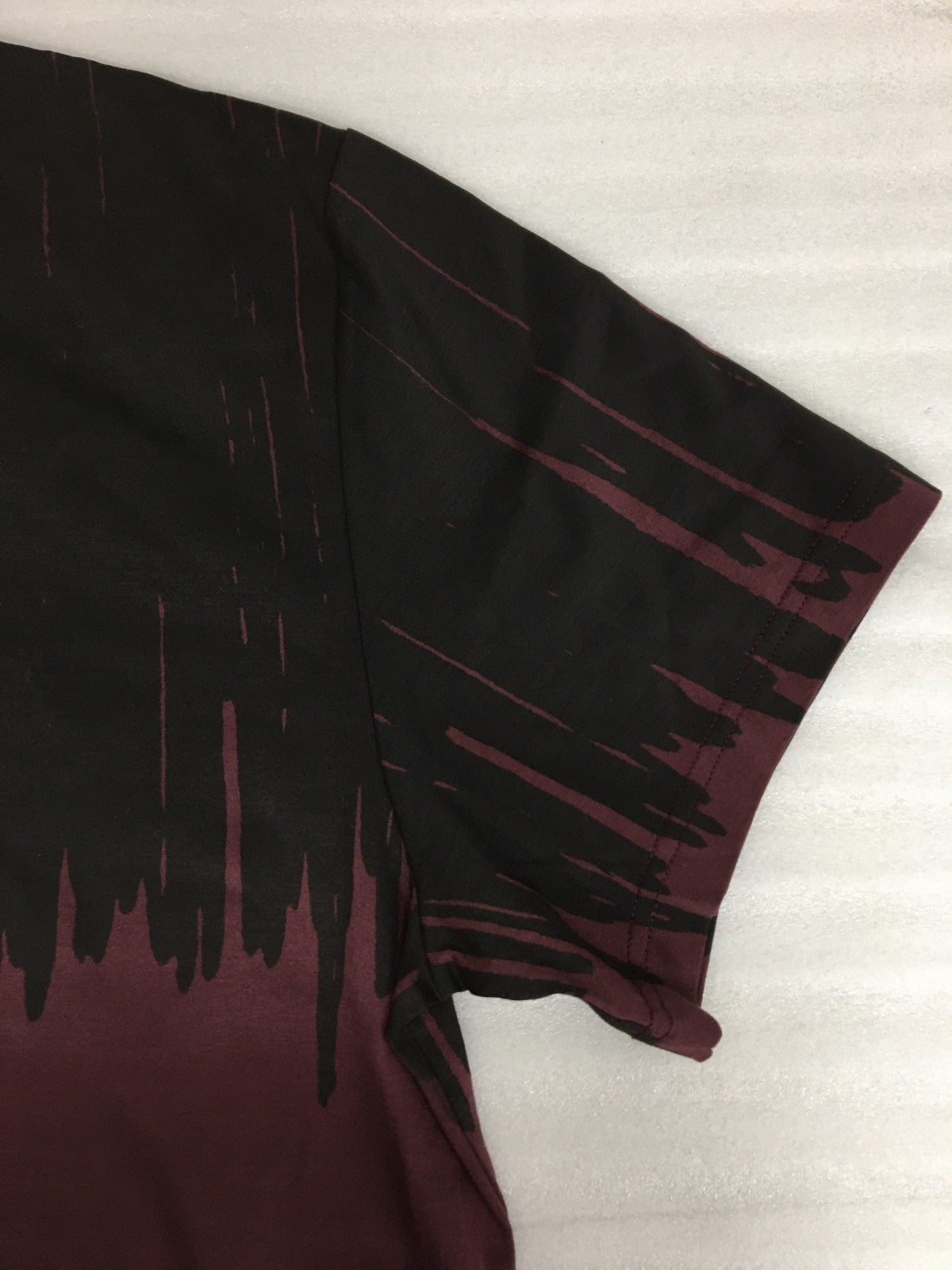 Dior HOMME Vネック Tシャツ ボルドー 9H3367260107