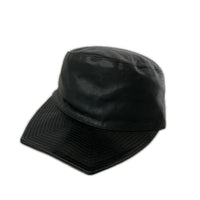 キャップ Grain Leather Hat BLK (L) L ブラック